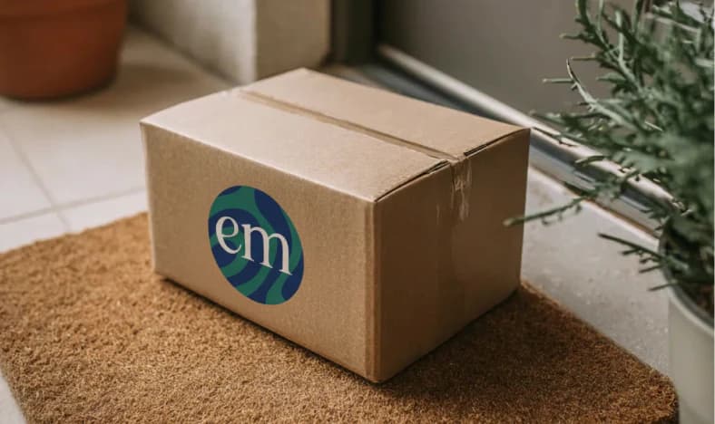 Entrega de Embody cuidadosamente empaquetada en un hogar